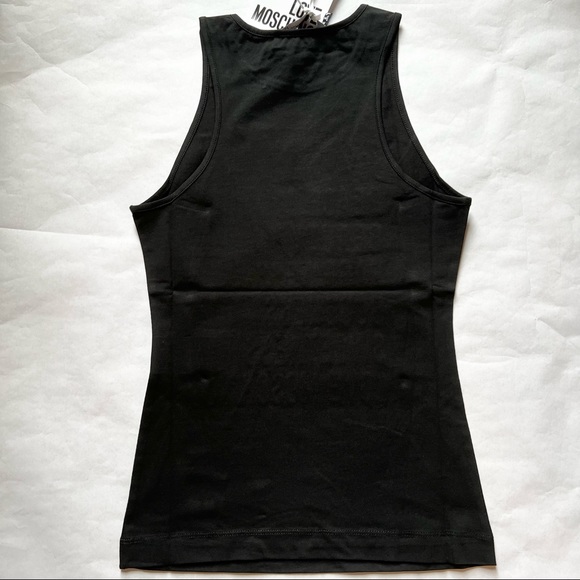 Love Moschino Logo Tank Top Black - Picture 2 of 10